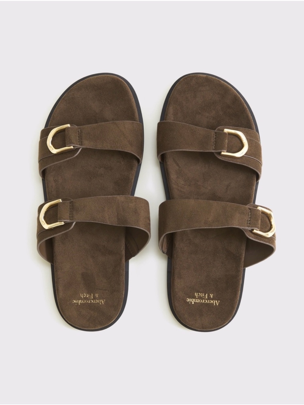 Abercrombie Vegan Suede Slides